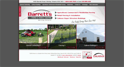 Desktop Screenshot of barrettsfencing.com
