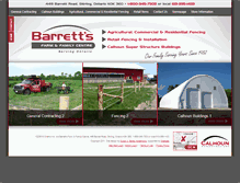 Tablet Screenshot of barrettsfencing.com